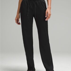 Lululemon Luxtreme Black Track Pants w/ Relaxed Fit & Wide-Leg Design Medium NWT